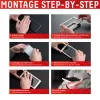 Displex ekrāna aizsargs (10H) Apple iPhone 12/12 Pro, Eco montāžas rāmis, rūdīts stikls, pret skrāpējumiem, saderīgs ar maciņiem