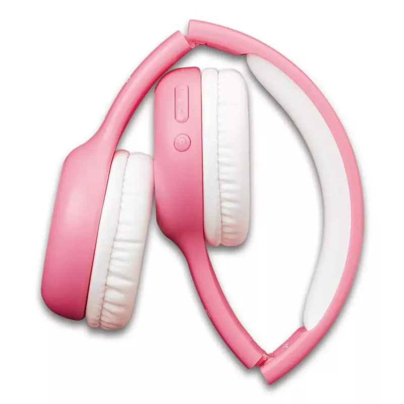 Lenco HPB-110PK bērnu Bluetooth austiņas ar skaļuma ierobežotāju (rozā)