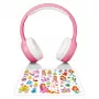 Lenco HPB-110PK bērnu Bluetooth austiņas ar skaļuma ierobežotāju (rozā)