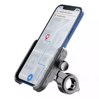 Pasīvais turētājs Cellularline Rider Steel Universāls Mobilajam telefonam Melns