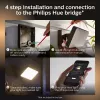 Philips Hue White Welcome Floodlight āra viedā sienas lampa, 20.5W LED, melna