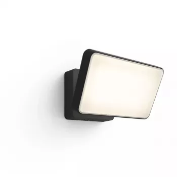 Philips Hue White Welcome Floodlight āra viedā sienas lampa, 20.5W LED, melna