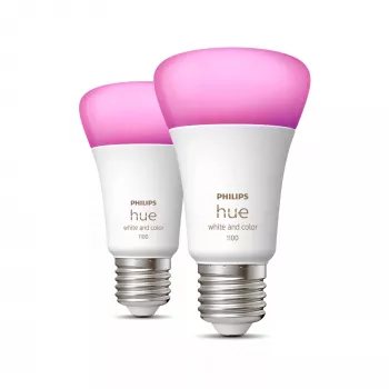 Philips Hue White and colour ambience A60 – E27 viedā spuldze – 1100 (2 iepakojumā)