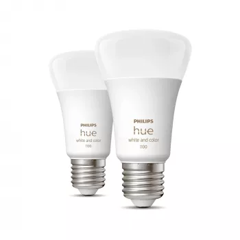 Philips Hue White and colour ambience A60 – E27 viedā spuldze – 1100 (2 iepakojumā)