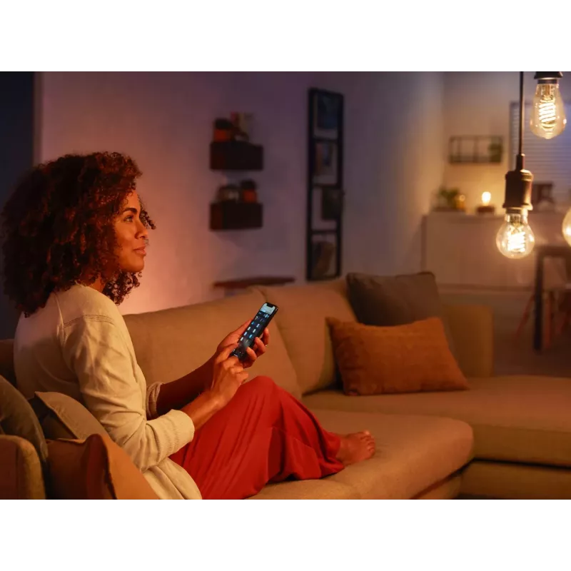 Philips Hue White E27 viedā kvēldiega spuldze, 550 lm