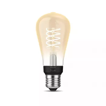 Viedā spuldze Philips ST64 Edison E27 Bluetooth/Zigbee, 7 W, caurspīdīga, 60×135 mm