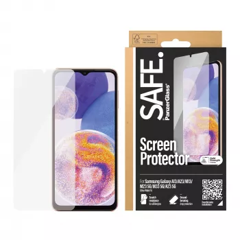 PanzerGlass SAFE. by ® Aizsargstikls Samsung Galaxy A13 | A23 | M13 | M23 5G | M33 5G | A23 5G | Ultra-Wide Fit
