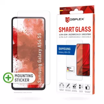Displex Smart Glass (9H) Samsung Galaxy A54 5G, uzstādīšanas uzlīmes, nesalaužams