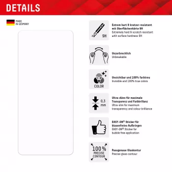 Displex Smart Glass (9H) Samsung Galaxy A54 5G, uzstādīšanas uzlīmes, nesalaužams