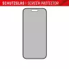 Displex Privātuma aizsargstikls (10H) Apple iPhone 15/15 Pro, ar Eco montāžas rāmi, privātuma filtrs