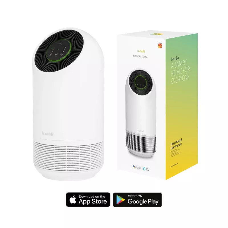 Gaisa attīrītājs Hombli Smart Air Purifier Avanca International BV, trokšņu līmenis 30 dB, balts/melns