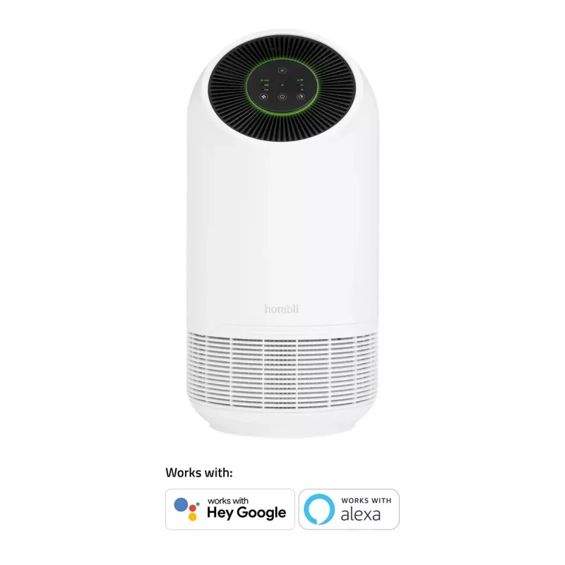 Gaisa attīrītājs Hombli Smart Air Purifier Avanca International BV, trokšņu līmenis 30 dB, balts/melns