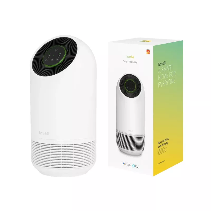 Gaisa attīrītājs Hombli Smart Air Purifier Avanca International BV, trokšņu līmenis 30 dB, balts/melns