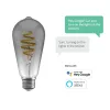 Hombli HBEB-0211 viedā spuldze, E27, 5.5 W, Wi-Fi, pelēka