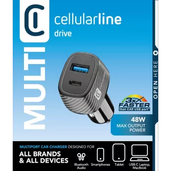 Auto lādētājs Cellularline Multipower Ultra universāls ātrās uzlādes