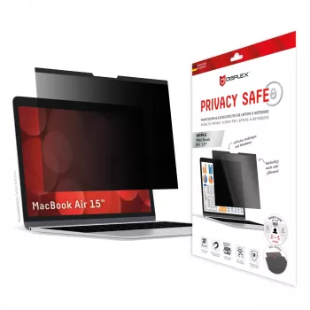 Displex PRIVACY SAFE magnētiskais 2-virzienu privātuma filtrs MacBook Air 15 collu matēts 5H