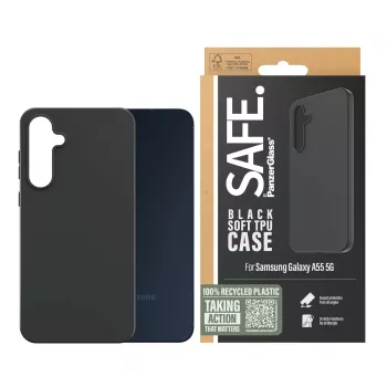 PanzerGlass SAFE. by ® TPU Maciņš Samsung Galaxy A55 5G | Melns