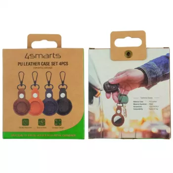 Atslēgu piekariņš 4smarts 540567 Jauktas krāsas PU Āda Metāls 4 gab.