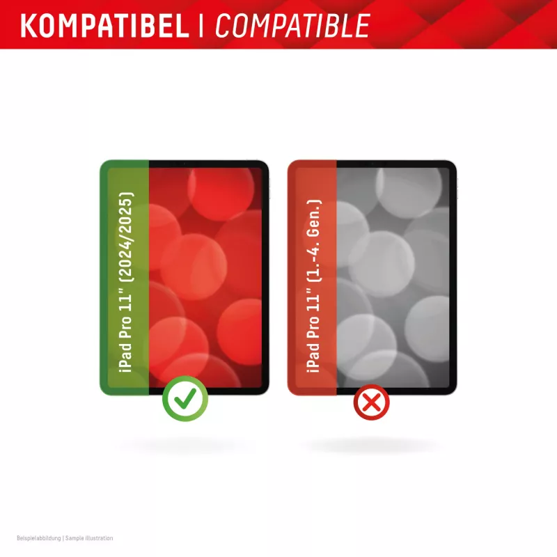 Displex Tablet Glass (9H) Apple iPad Pro 11'' (2025/2024), Eco Montāžas Rāmis, nesalaužams, īpaši plāns, neredzams