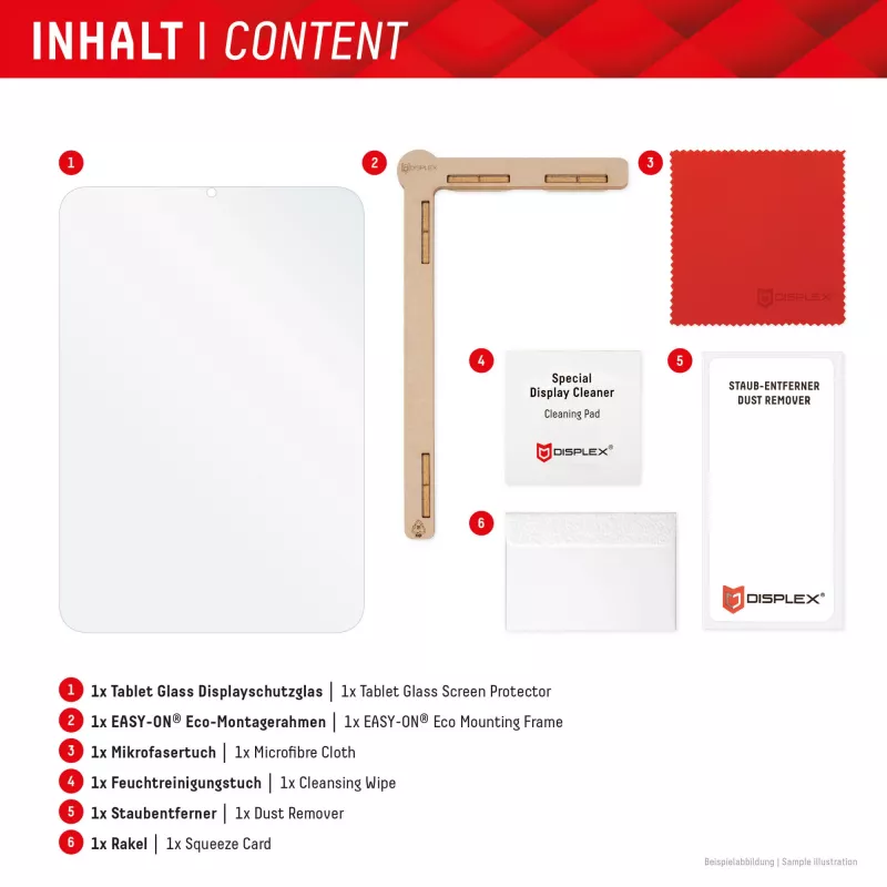 Displex Tablet Glass (9H) Apple iPad Pro 11'' (2025/2024), Eco Montāžas Rāmis, nesalaužams, īpaši plāns, neredzams