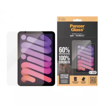 PanzerGlass® Ekrāna aizsargs iPad Mini 8.3'' (2021, 2024) | Ultra-Wide Fit