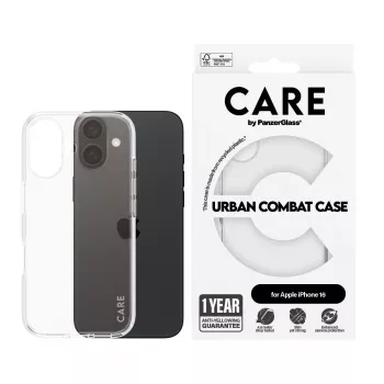 PanzerGlass CARE by Flagship Case Caurspīdīgs Urban Combat iPhone '24 6.1 collas