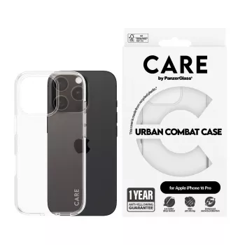 PanzerGlass CARE by Flagship Case Caurspīdīgs Urban Combat iPhone '24 6.3 collu Pro