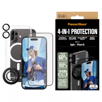 PanzerGlass 4-in-1 Aizsardzības Komplekts iPhone '24 6.1