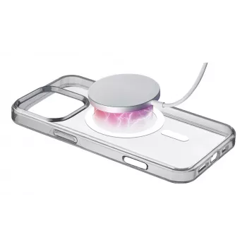 Cellularline Gloss Mag - iPhone 16 Pro Max magnētiskais caurspīdīgais vāciņš ar integrētiem magnētiem bezvadu uzlādei un MagSafe stiprinājumiem