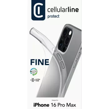 Cellularline FINECIPH16PRMT Caurspīdīgs vāciņš iPhone 16 Pro Max