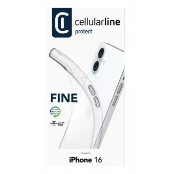 Caurspīdīgs vāciņš Cellularline FINECIPH16T iPhone 16 15.5 cm