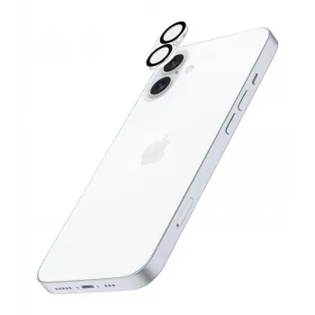 Cellularline Camera Lens aizsargs iPhone 16 - caurspīdīgs, triecienizturīgs
