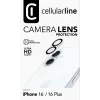 Cellularline Camera Lens aizsargs iPhone 16 - caurspīdīgs, triecienizturīgs