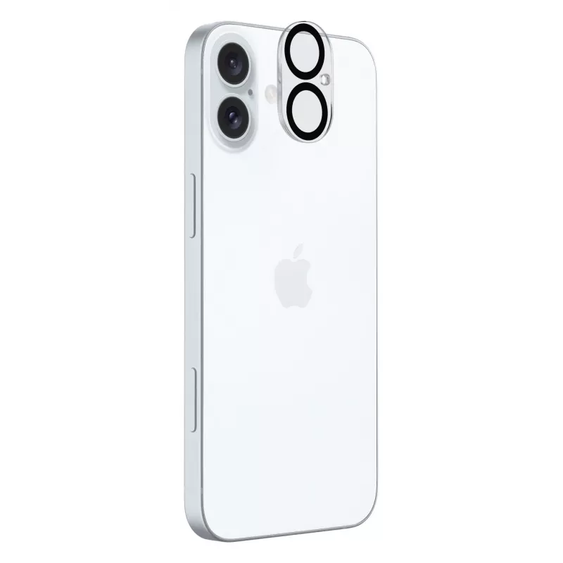 Cellularline Camera Lens aizsargs iPhone 16 - caurspīdīgs, triecienizturīgs