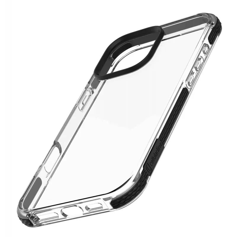 Cellularline Strong Guard apvalks tālrunim iPhone 16 Pro, caurspīdīgs