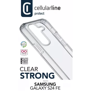 Cellularline CLEARDUOGALS24FET caurspīdīgs vāciņš Samsung Galaxy S24fe
