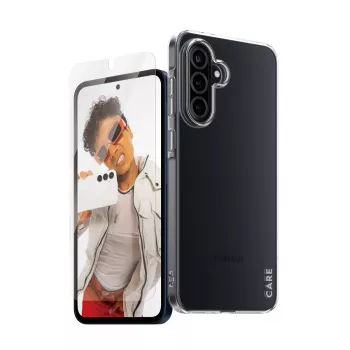 PanzerGlass CARE 2-in-1 komplekts Samsung Galaxy A35 5G — ekrāna aizsargs un aizsargmaciņš