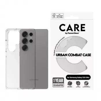 PanzerGlass CARE™ by ® Urban Combat Case Caurspīdīgs Samsung Galaxy S25 Ultra