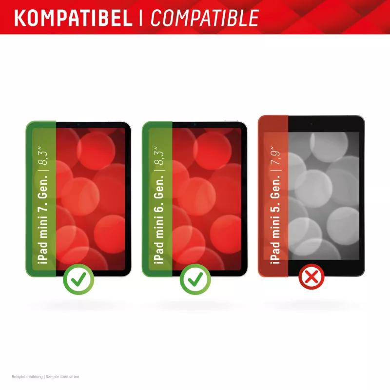Displex ekrāna aizsargstikls (9H) Apple iPad mini 8,3'' (6. gen./7. gen. 2024), Eco montāžas rāmis, skrāpējumiem izturīgs
