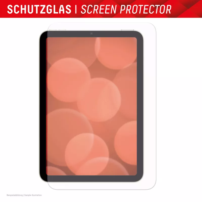 Displex ekrāna aizsargstikls (9H) Apple iPad mini 8,3'' (6. gen./7. gen. 2024), Eco montāžas rāmis, skrāpējumiem izturīgs