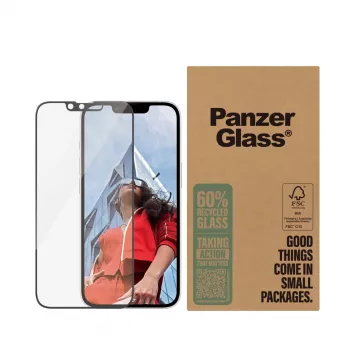 PanzerGlass ekrāna aizsargs iPhone 16e/14/13/13 Pro Ultra-Wide Fit
