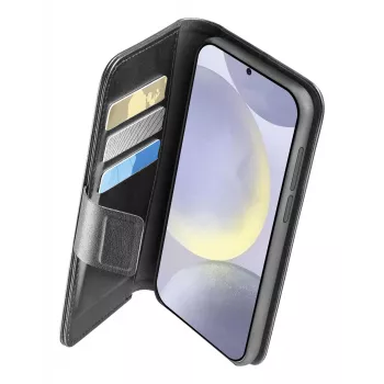 Folio Maciņš Cellularline Galaxy S25 16.1cm Melns 3 Kabatas Kartiņām