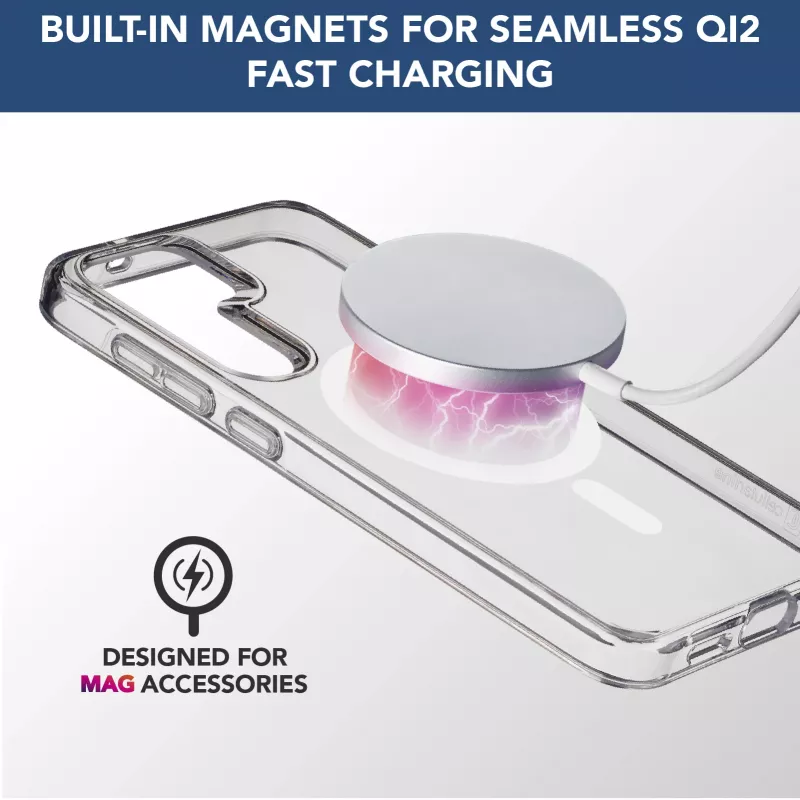 Cellularline Gloss Mag caurspīdīgs magnētiskais vāciņš Samsung Galaxy S25