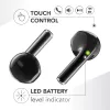 Music Sound SPARK TWS austiņas ar LED displeju, rozā