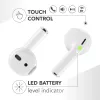 Music Sound SPARK TWS austiņas ar LED displeju, baltas