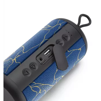 Music Sound Vertical Bluetooth skaļrunis 5W, zils, cilindrisks