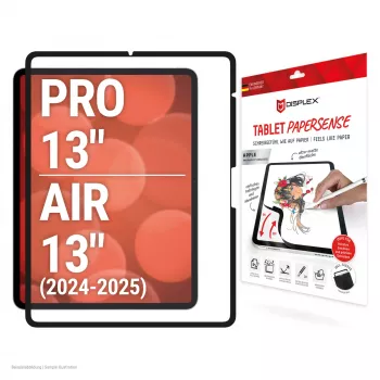 Displex TABLET PAPERSENSE aizsargplēve iPad Pro 13'' (2024)/Air 13'' (2025/2024), noņemama rakstīšanas vai zīmēšanas plēve ar papīra sajūtu