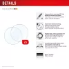 Displex 9H Stikls Galaxy Watch 7/6 (40mm), 2-Pack, Īpaši Plāns, Bezrāmja, Prettraipu, Ražots Vācijā