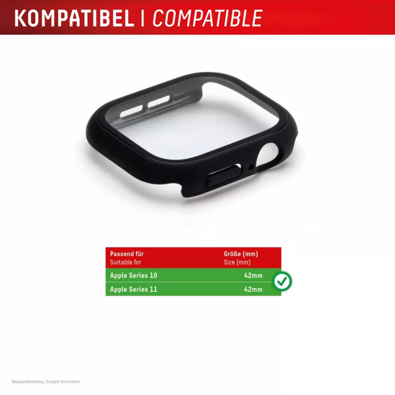Displex Full Body apvalks Apple Watch Series 10/11 (42 mm), melns