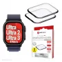 Displex Unbreakable Full Cover Smart Glass ekrāna aizsargs Apple Watch Ultra 3/Ultra 2/Ultra (49mm), 2 gab., no malas līdz malai, caurspīdīgs
